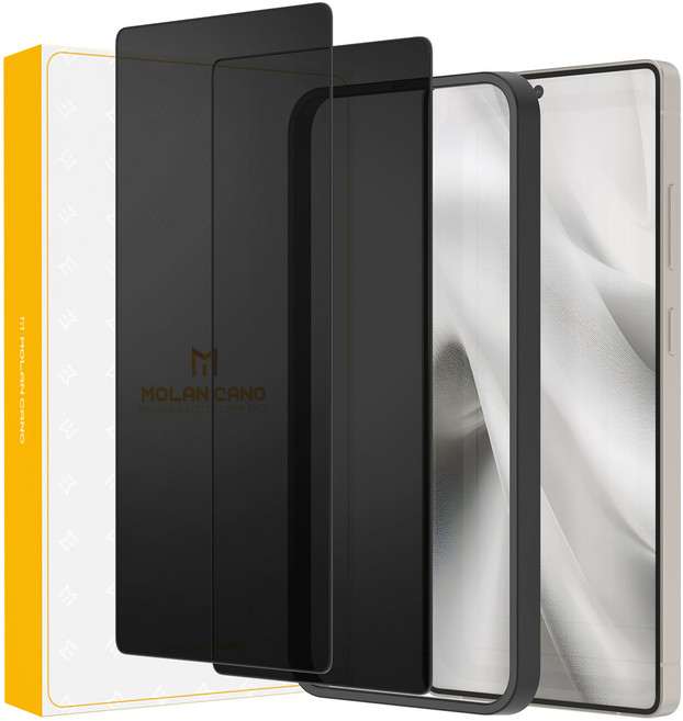 모란카노 프라이버시 액정 강화유리 2p, 1세트