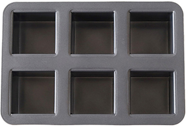 cotta 아기자기 큐브 미니 식빵틀 6구 MP542, 1개