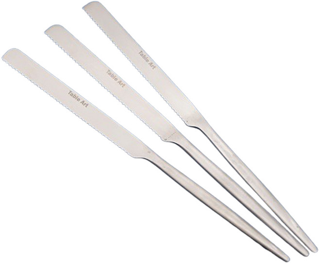 테이블아트 아벨라 브레드 나이프, 실버, 3개