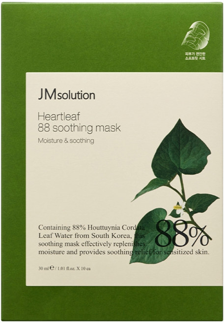 제이엠솔루션 어성초 88 수딩 마스크 30ml, 1개, 10개입
