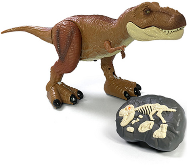 유원 자이언트 배틀 티라노 어린이RC공룡, 브라운, 1개