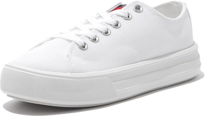 Tommy Hilfiger 男女通用 Virge 厚底帆布運動鞋 T52C6ARS010JT1