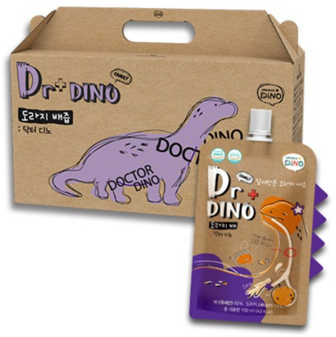 오가닉디노 닥터디노 달여만든 도라지 배즙, 100ml, 20개