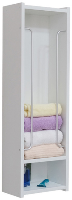 오픈 수건 욕실 인테리어 수납장, 화이트, 1개