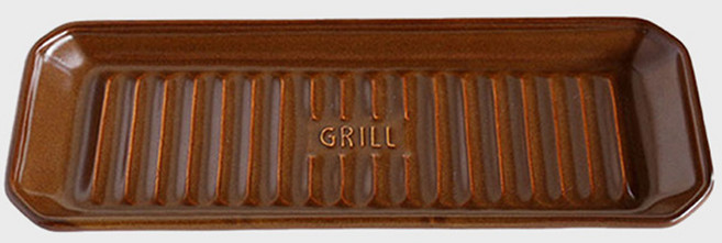 마메종 툴스 그릴 스퀘어 플레이트, 브라운, 1개