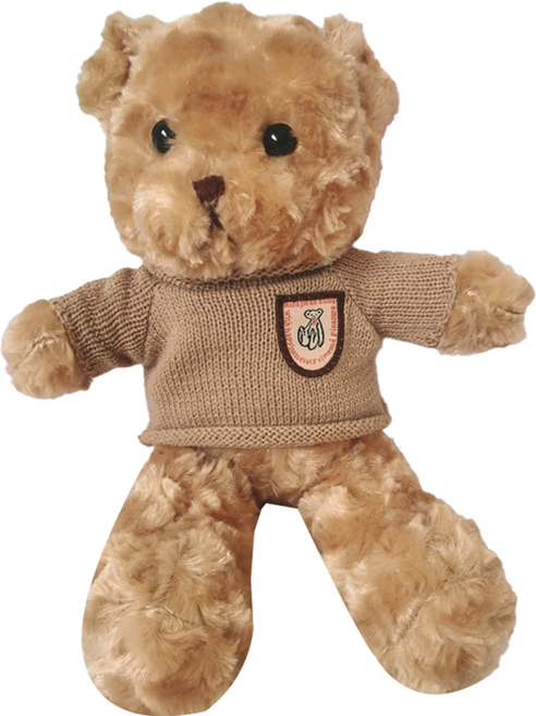 비투윈 프레이르 귀여운 사랑스러운 인형, 벨벳 브라운 스웨터 베어 M, 1개, 38cm