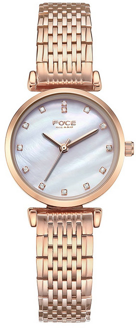포체밀라노 여성용 자개문자판 로즈골드 메탈 손목시계 FM7557L-RG