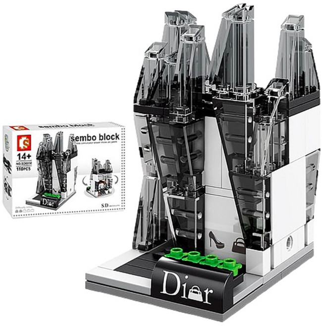 셈보블럭 이루모아 건물 레고 블록 타입3, 혼합색상, 1개