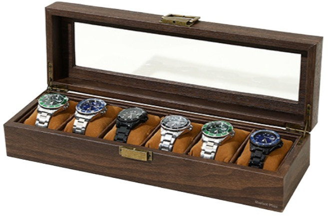 마켓플랜 빈티지 시계 보관함 6구