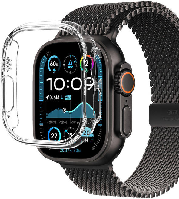 아라리 누킨 스마트워치 케이스, 클리어, 1개