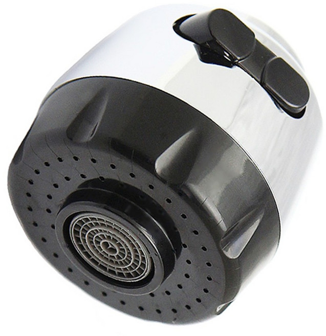 수도엔꼭지 주방 싱크대 크롬 코브라 포말 수전 헤드, 1개