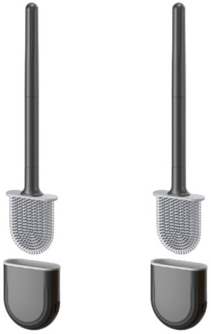 오코로 화장실 핸디형 변기 청소기, 블랙, 2개