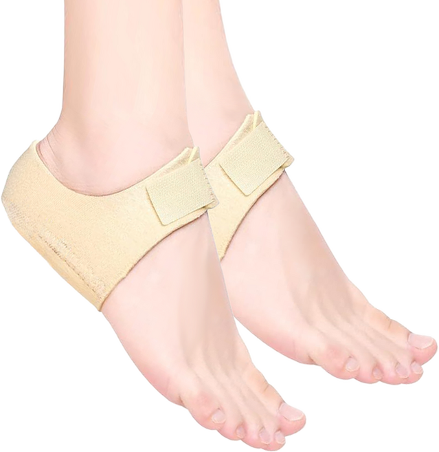 뒤꿈치 쿠션 깔창 발바닥 패드 양발착용 세트 베이지, 1세트