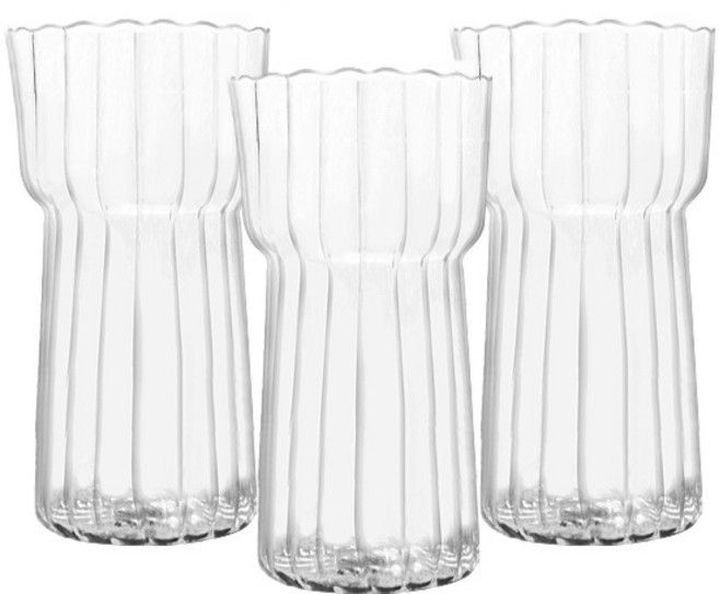 라임올리브 헤일리 내열유리컵 700ml, 투명, 3개