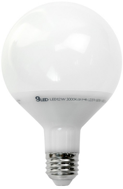 건식 GS LED램프 볼전구 롱타입 12W, 1개, 전구색