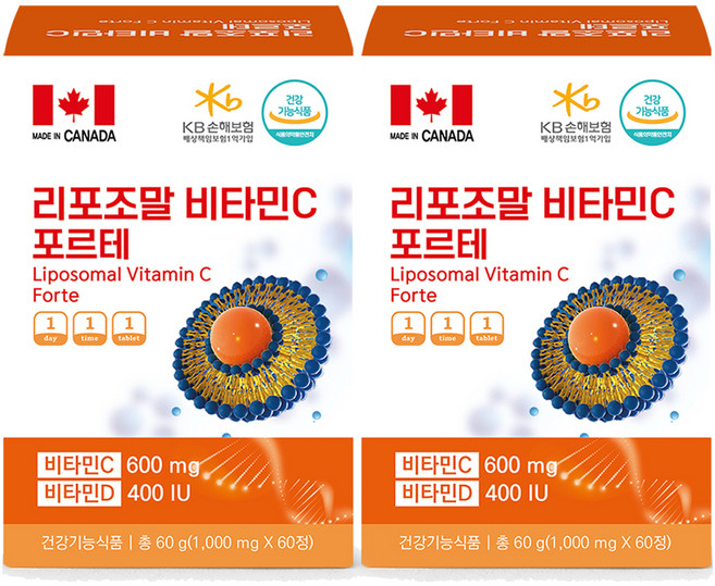 라파엘 리포조말 비타민C 포르테 정제, 2개, 120정