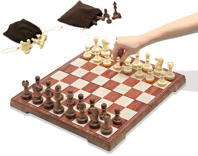 UB 스토리빙 접이식 자석 체스 세트 L, 혼합색상, 1세트