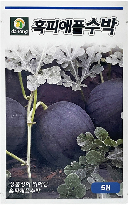 다농 아야미 흑피 애플수박 씨앗 5p, 1개