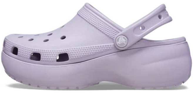 crocs 卡駱馳 經典厚底克駱格洞洞鞋, Mauve Mist(206750-5PS), 240
