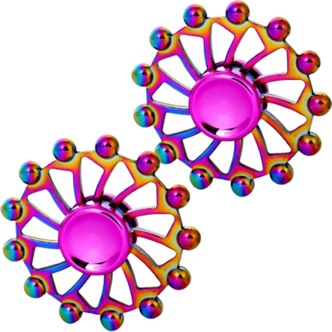 달콤밍 旋轉指尖陀螺 類型 11, 2個, 混合顏色