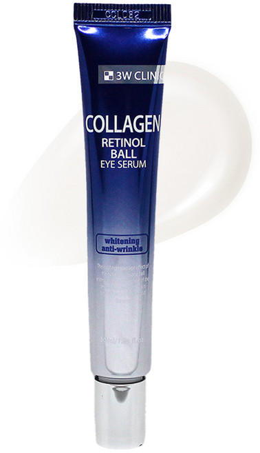 3W CLINIC 膠原蛋白視黃醇眼部滾珠精華, 1條, 30ml