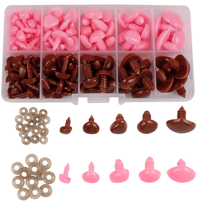 코히모 모루 만들기 부자재 삼각 인형 나사코 212p 세트 4W463, 1세트, 핑크 + 브라운