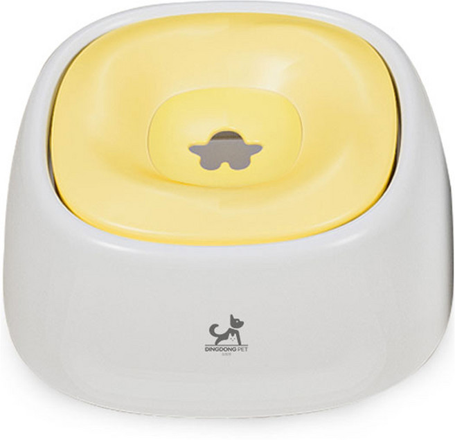 딩동펫 반려동물 불가사리 워터 펫볼 급수기, 옐로우, 1개