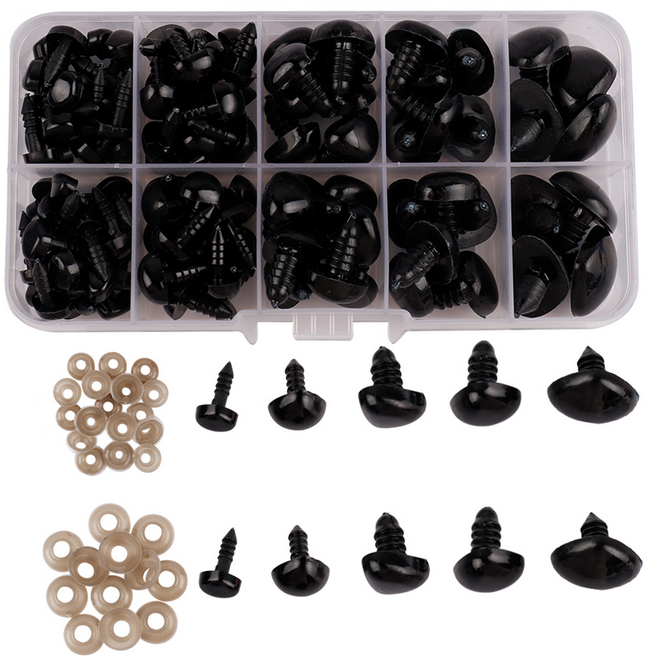 코히모 모루 만들기 부자재 삼각 인형 나사코 212p 세트 4W463, 1세트, 블랙