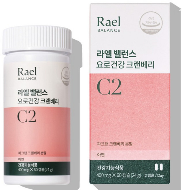 Rael 밸런스 요로건강 크렌베리 24g, 1개, 60정