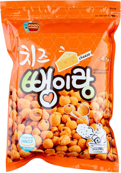 우리식품 뻥이랑 치즈, 250g, 1개