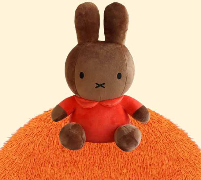 매니어리틀 미피 봉제인형, 25cm, 브라운, 1개