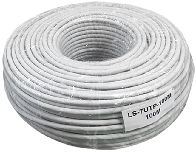 LAN Star Cat.6A(CAT.7) UTP 網路線 LS-7UTP-100MG, 100m, 單一商品, 1個