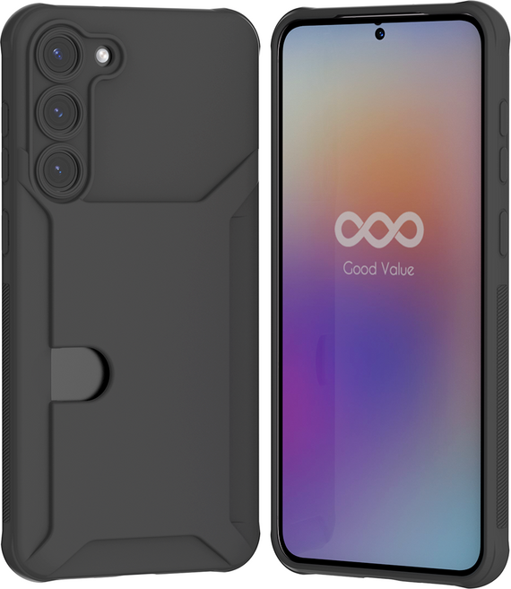 굿밸류 컬러핏 카메라 보호 카드 2장 수납 휴대폰 케이스