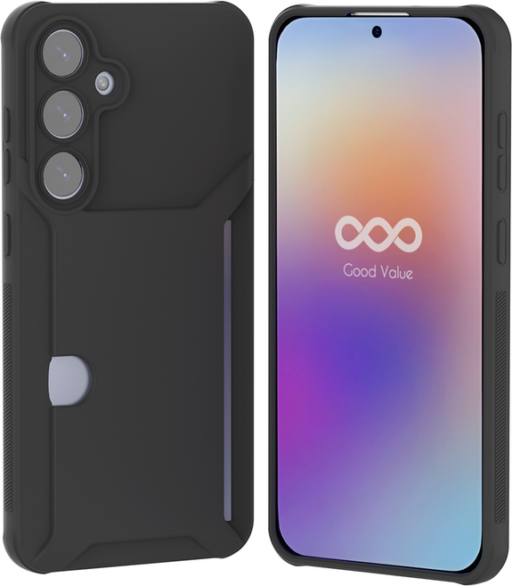 굿밸류 컬러핏 카메라 보호 카드 2장 수납 휴대폰 케이스