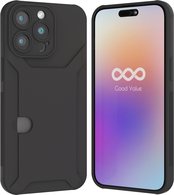 굿밸류 컬러핏 카메라 보호 카드 2장 수납 휴대폰 케이스