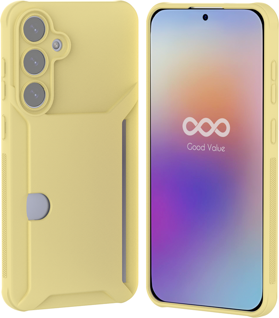 굿밸류 컬러핏 카메라 보호 카드 2장 수납 휴대폰 케이스