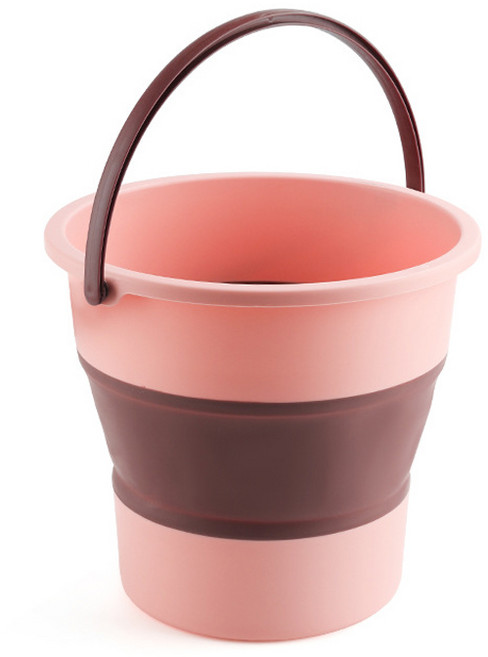 접이식 폴딩 세차 바스켓 10L, 핑크, 1개