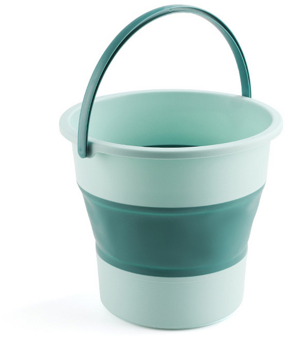 접이식 폴딩 세차 바스켓 양동이 16.8L, 스카이, 1개