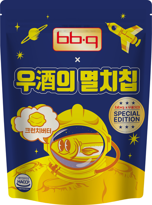 무풍지대 bbq 우주의 멸치칩 크런치버터맛, 1개, 30g