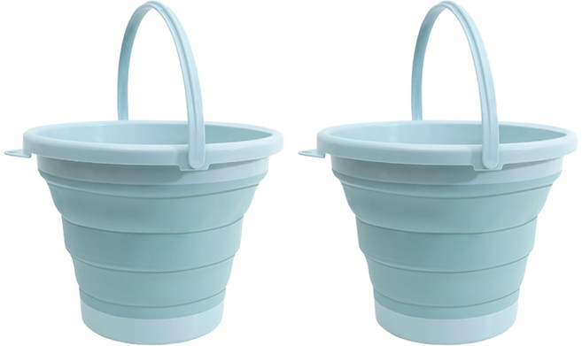 접이식 양동이 5L, 스카이, 2개