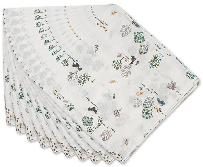 베이비베어 유아용 무형광 나염손수건 10p