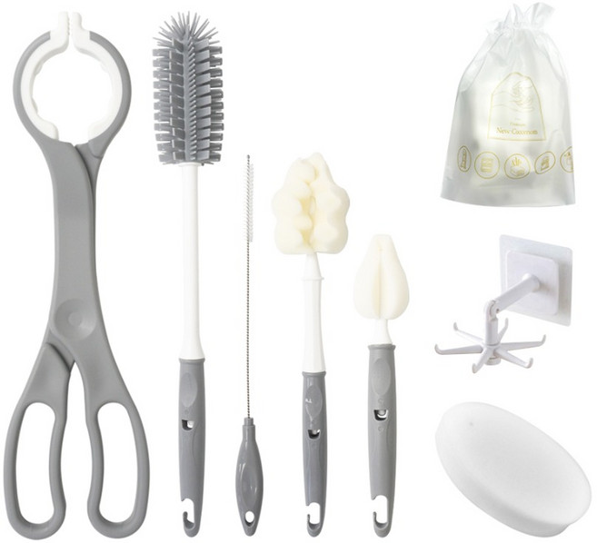 뉴코코맘 젖병솔 7종, 그레이, 1세트