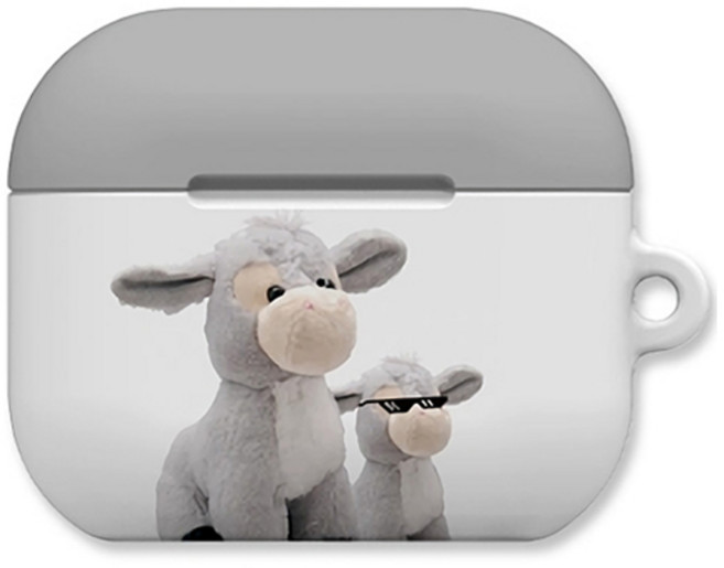 워너프 몬드 에어팟4 하드 케이스, 동키 동키선글라스, 1개