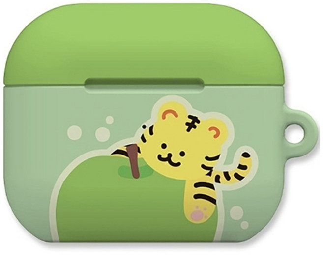 워너프 몬드 에어팟4 하드 케이스, 타이거후르츠 그린애플, 1개