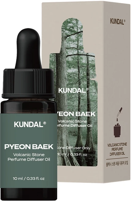 쿤달 볼케닉 스톤 퍼퓸 디퓨저 오일, 편백, 10ml, 1개 - 쿠팡