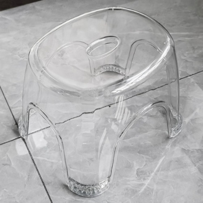 홈즈픽 욕실 목욕 다용도 의자, 투명, 1개