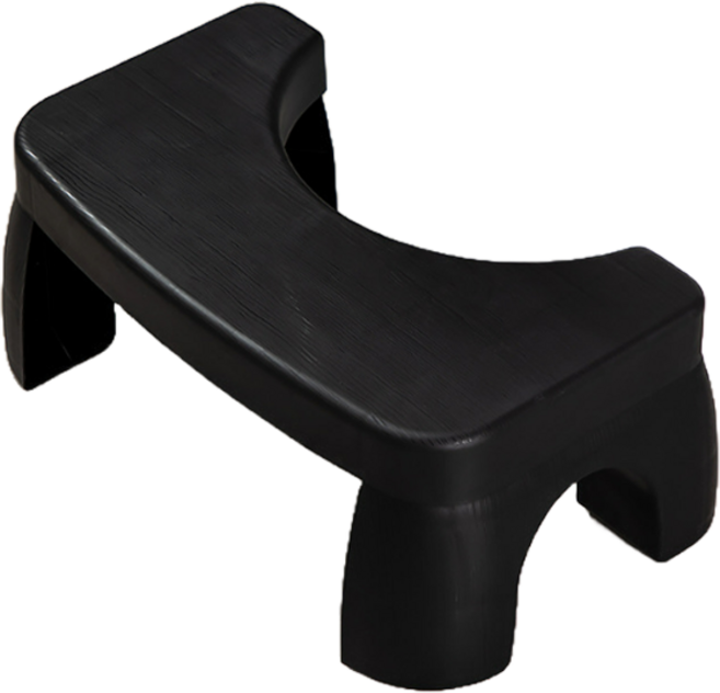 홈즈픽 변기 발 받침대 고급형, 블랙, 1개