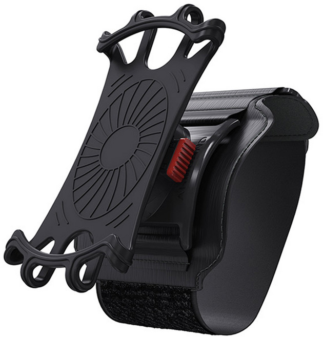 하이온 손목밴드 휴대용 스마트폰 거치대 HR4, 블랙, 1개