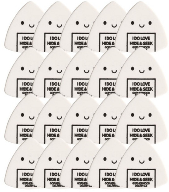 고퍼우드 캐릭터 델린 삼각형 피크 블랙, 20개