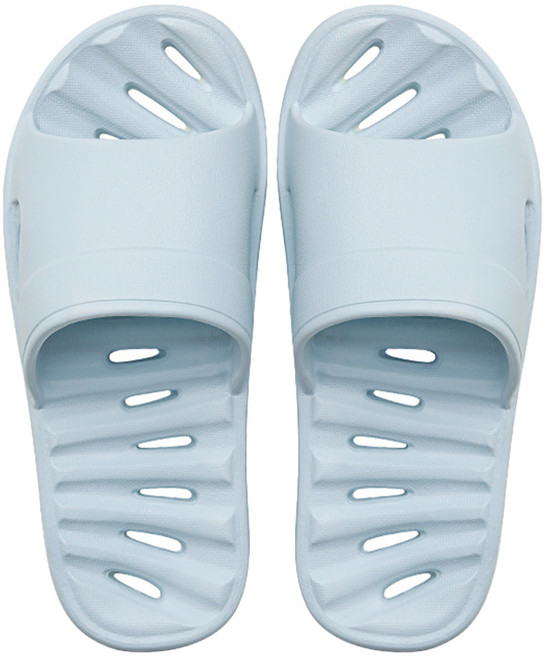 피플블룸 슬릭 고급 EVA 미끄럼방지 물빠짐 욕실 실내화, 스카이블루, 1개